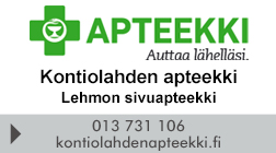 Kontiolahden apteekki / Lehmon sivuapteekki logo